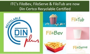 FiloBev, FiloTub & FiloServe are Din Certco Recyclable Certified